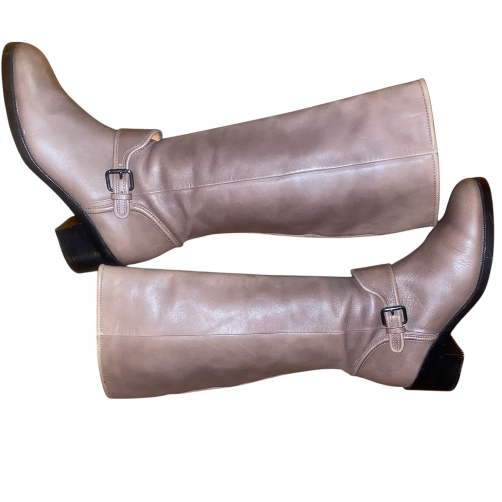 Coach Cecilia leather knee-high riding boots size 7.5 B equestrian - Picture 5 of 16